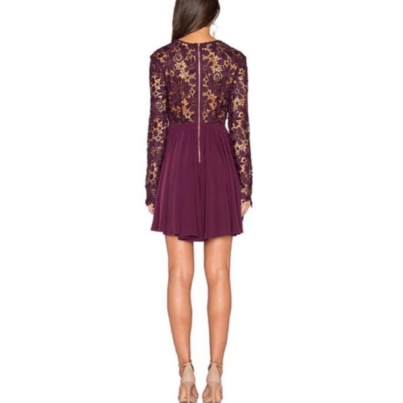 NWT Stylestalker REVOLVE Rosalie Lace Embroidered Bodice Fit & Flare Mini Dress - Picture 3 of 8